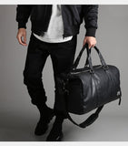 Deluxe Leather Duffle Bag