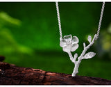 Montana Gallery Handmade Sterling Silver Lotus Necklace