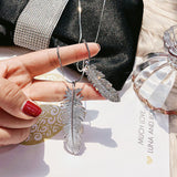 Montana Gallery Rhinestone Feather Pendant