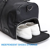 Deluxe Leather Duffle Bag