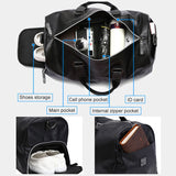 Deluxe Leather Duffle Bag